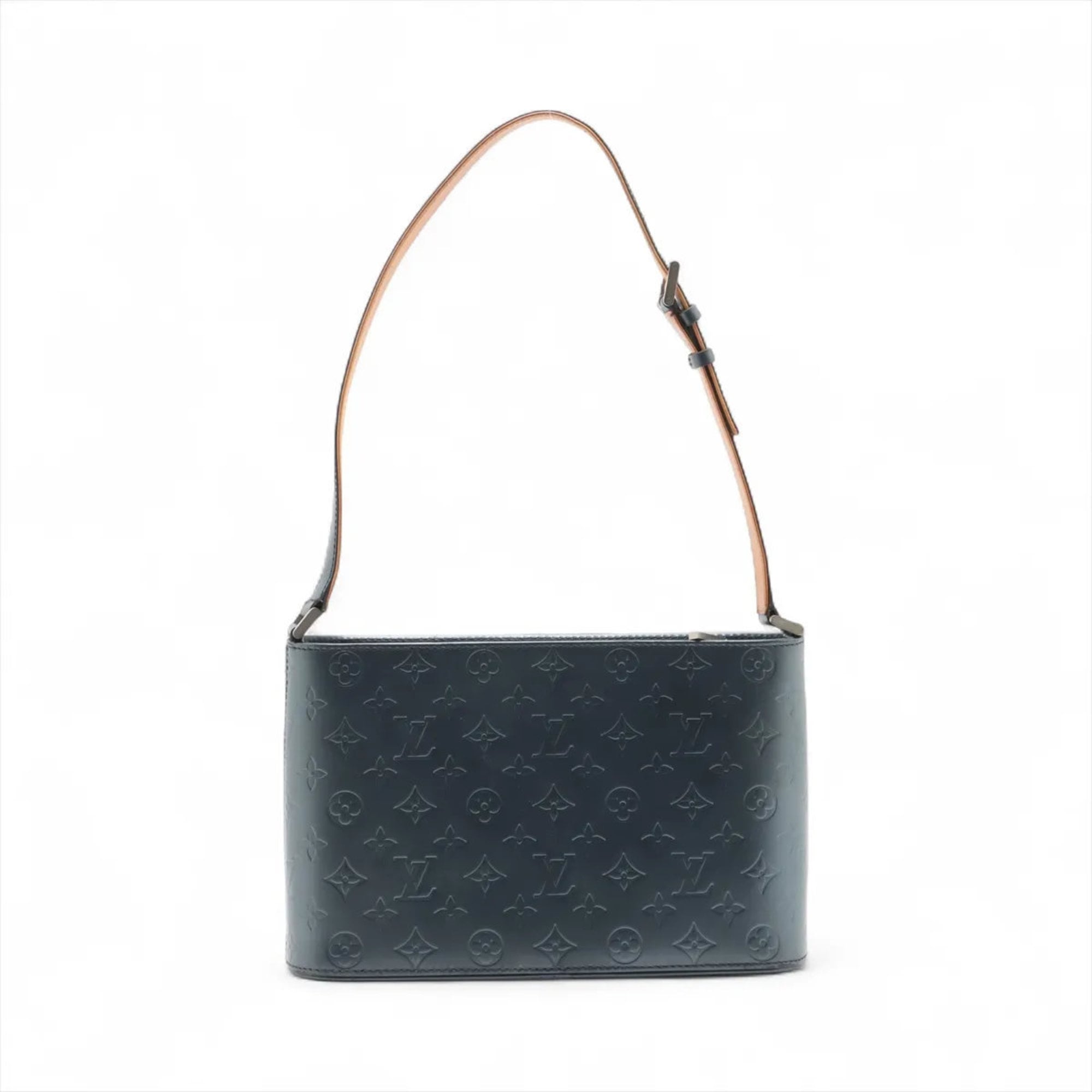 Louis Vuitton Blue Leather Shoulder Bag (Pre-Owned)