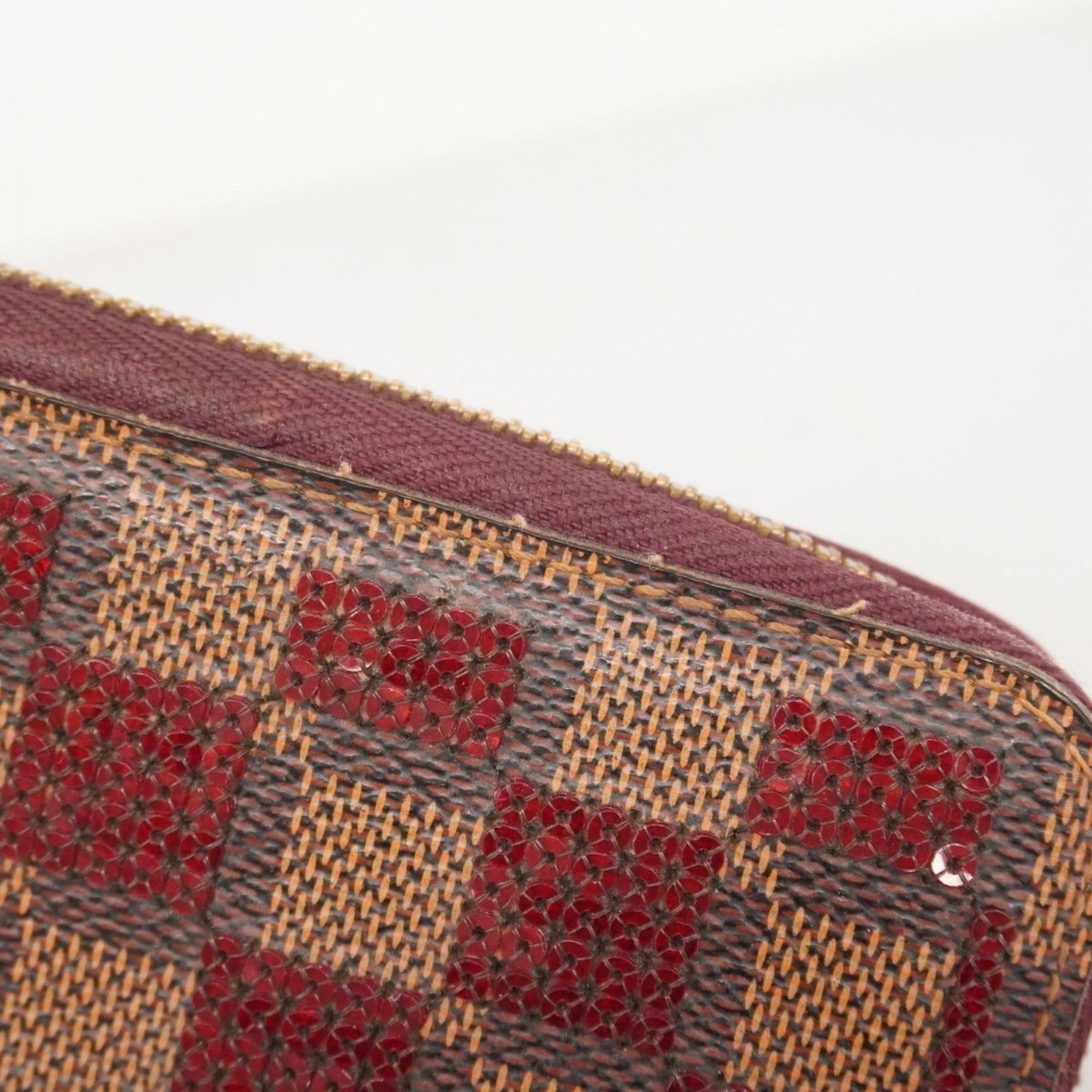 Louis Vuitton Ebene Rouge Long Wallet (Bi-Fold) (Pre-Owned)