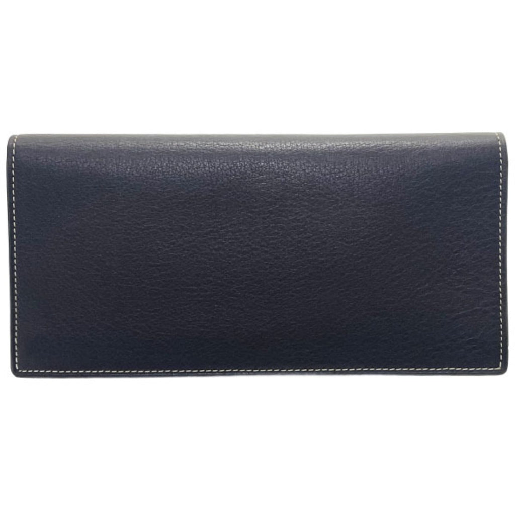Cartier Dark Brown Leather Long Wallet (Bi-Fold) (Pre-Owned)