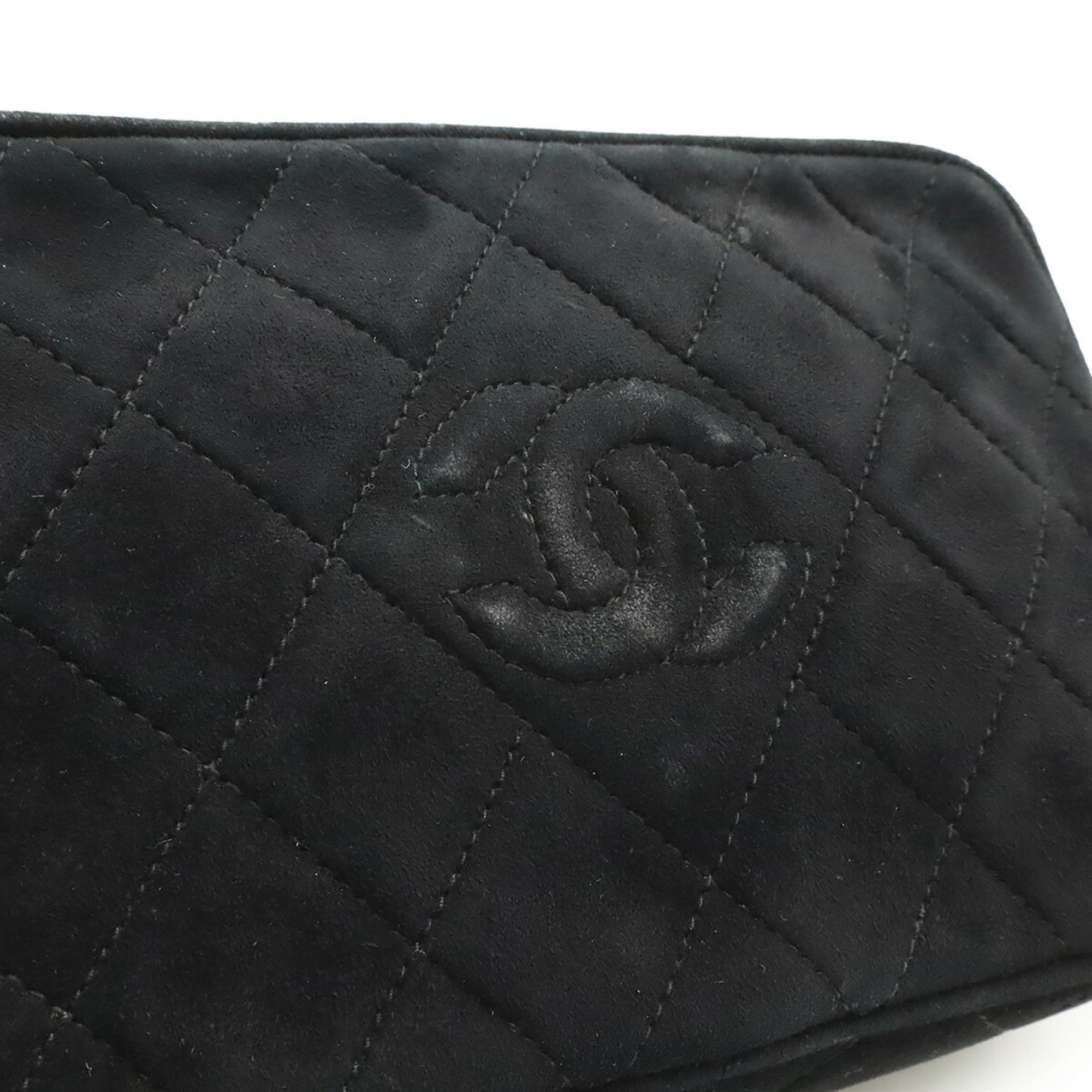 Chanel Black Suede Shoulder Bag (Pre-Owned)