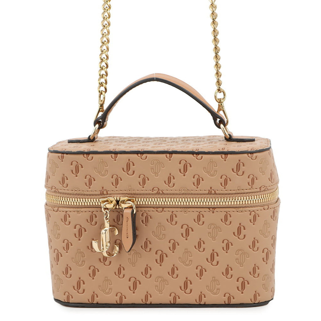 Jimmy Choo Beige Leather Handbag Vanity Bag (Pre-Owned)