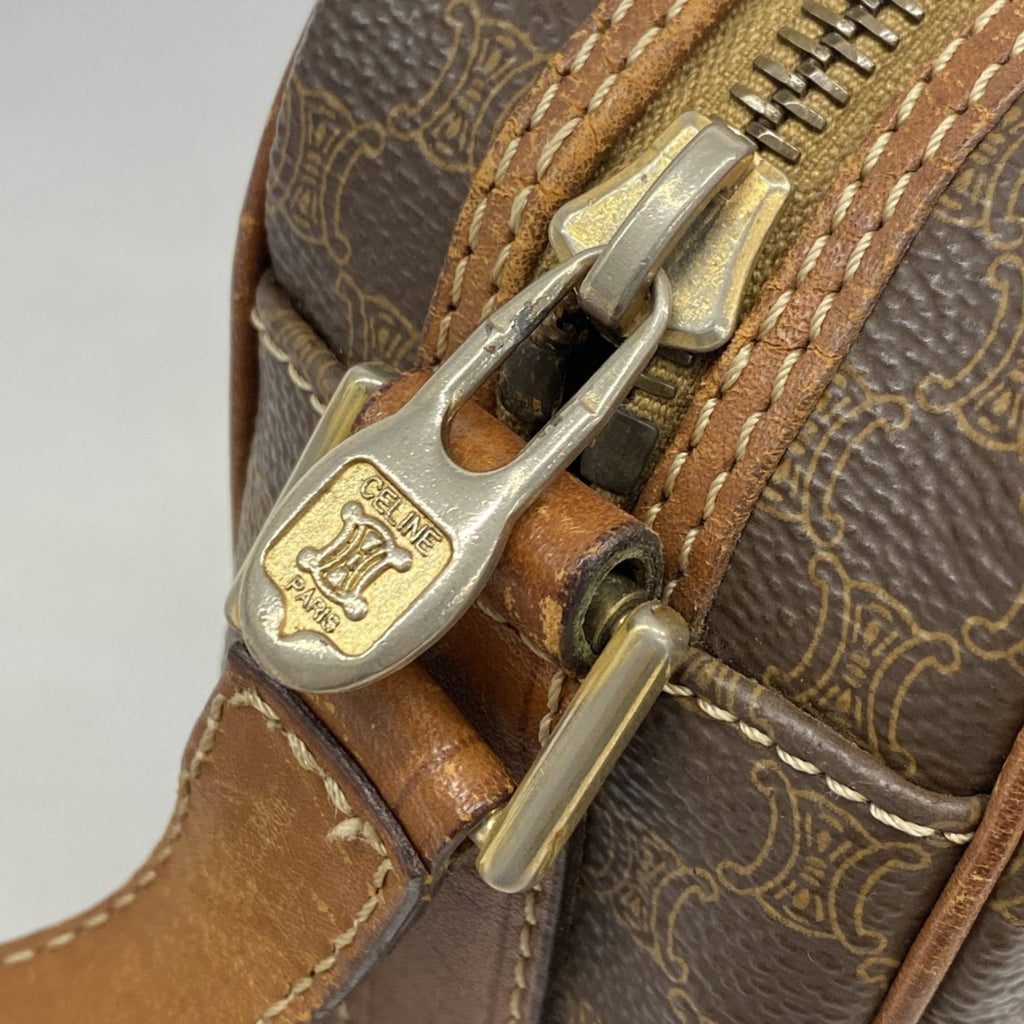 Celine Brown Pvc Shoulder Bag (Pre-Owned)