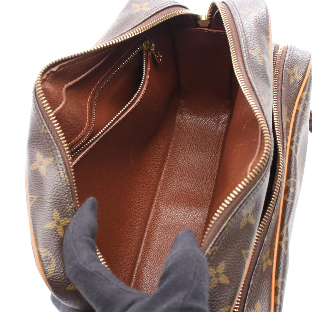 Louis Vuitton Brown Monogram Coated Canvas Leather Shoulder Bag (Pre-Owned)
