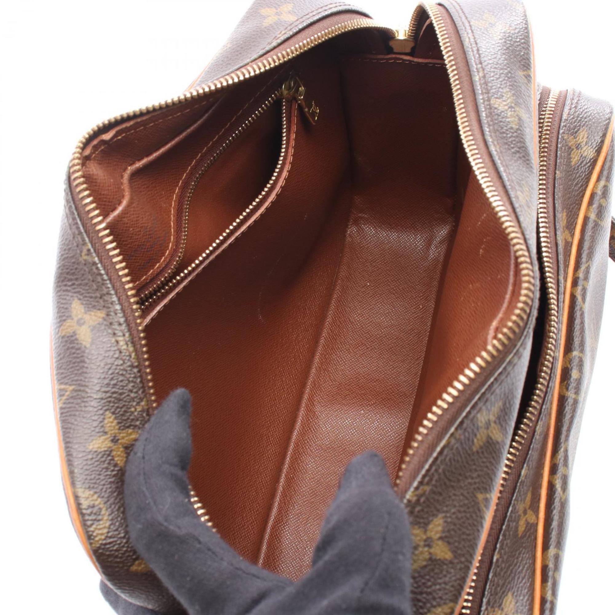 Louis Vuitton Brown Monogram Coated Canvas Leather Shoulder Bag (Pre-Owned)