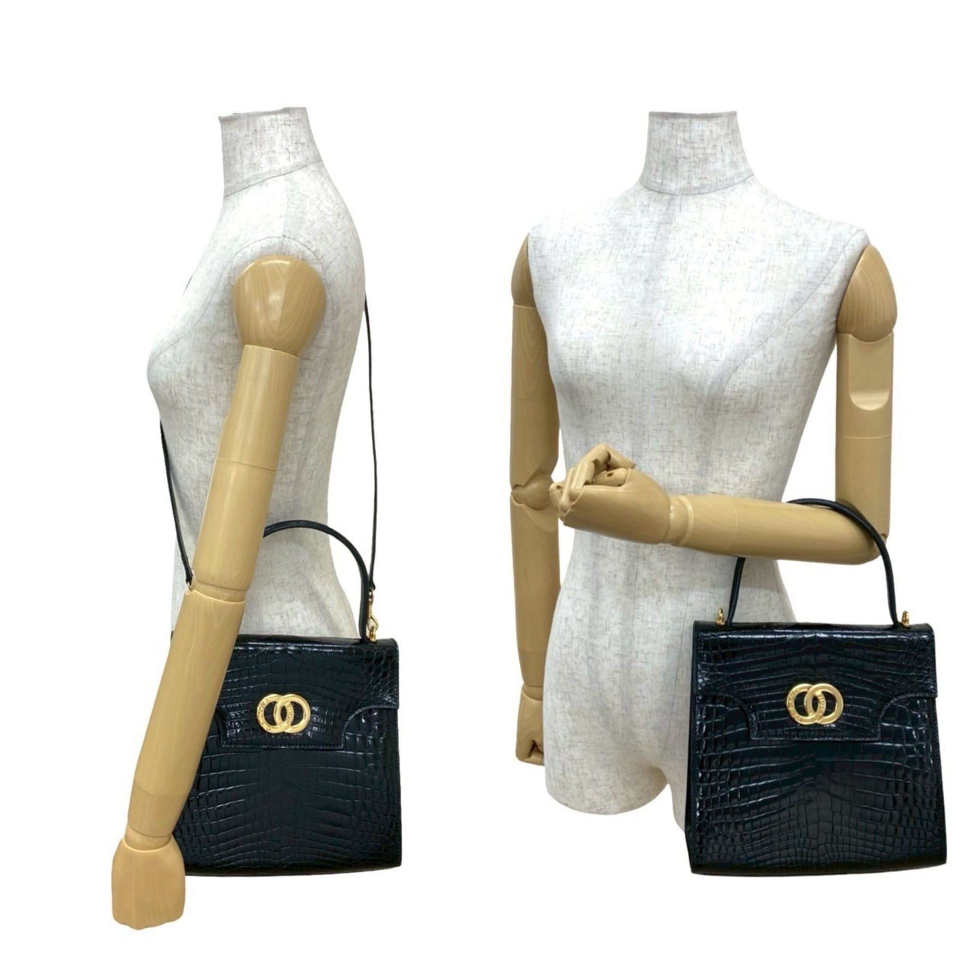 Celine Black Leather Handbag Shoulder Bag (Pre-Owned)