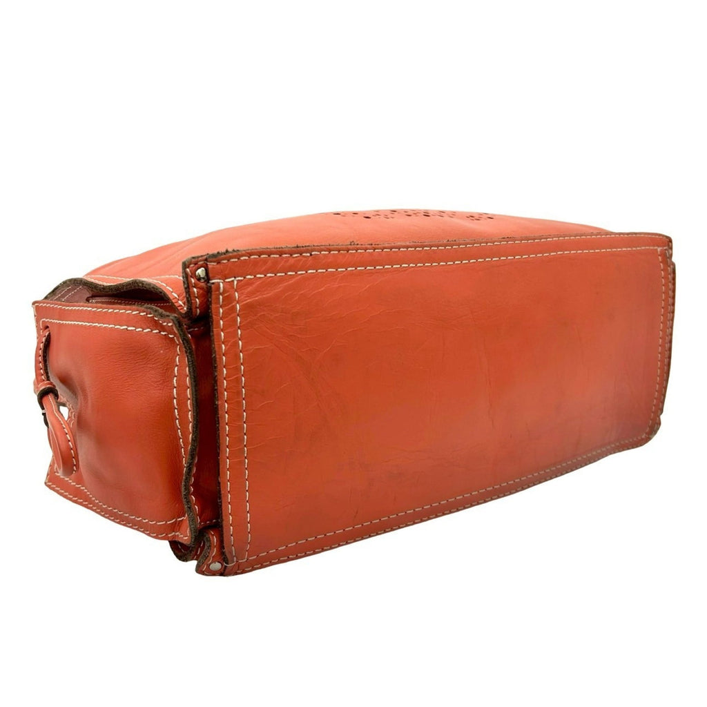 Loewe Orange Leather Handbag Tote Bag (Pre-Owned)