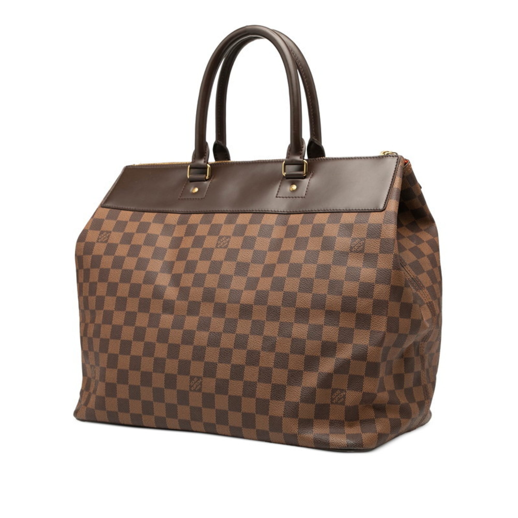 Louis Vuitton Brown Pvc Leather Boston Bag Handbag (Pre-Owned)