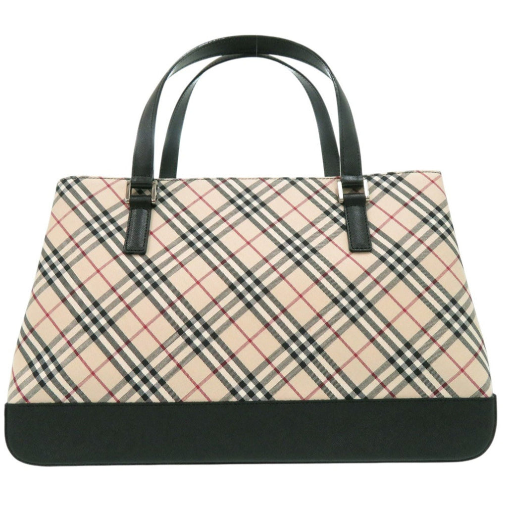 Burberry Beige Fabric Leather Handbag (Pre-Owned)