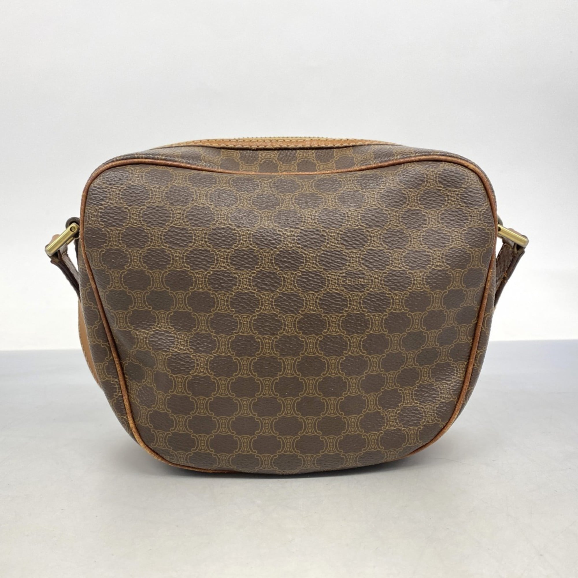 Celine Brown Pvc Shoulder Bag (Pre-Owned)