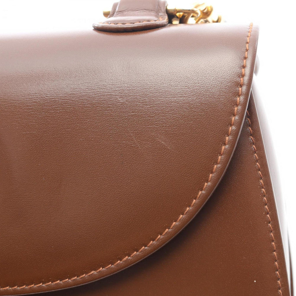 Gucci Brown Leather Handbag (Pre-Owned)
