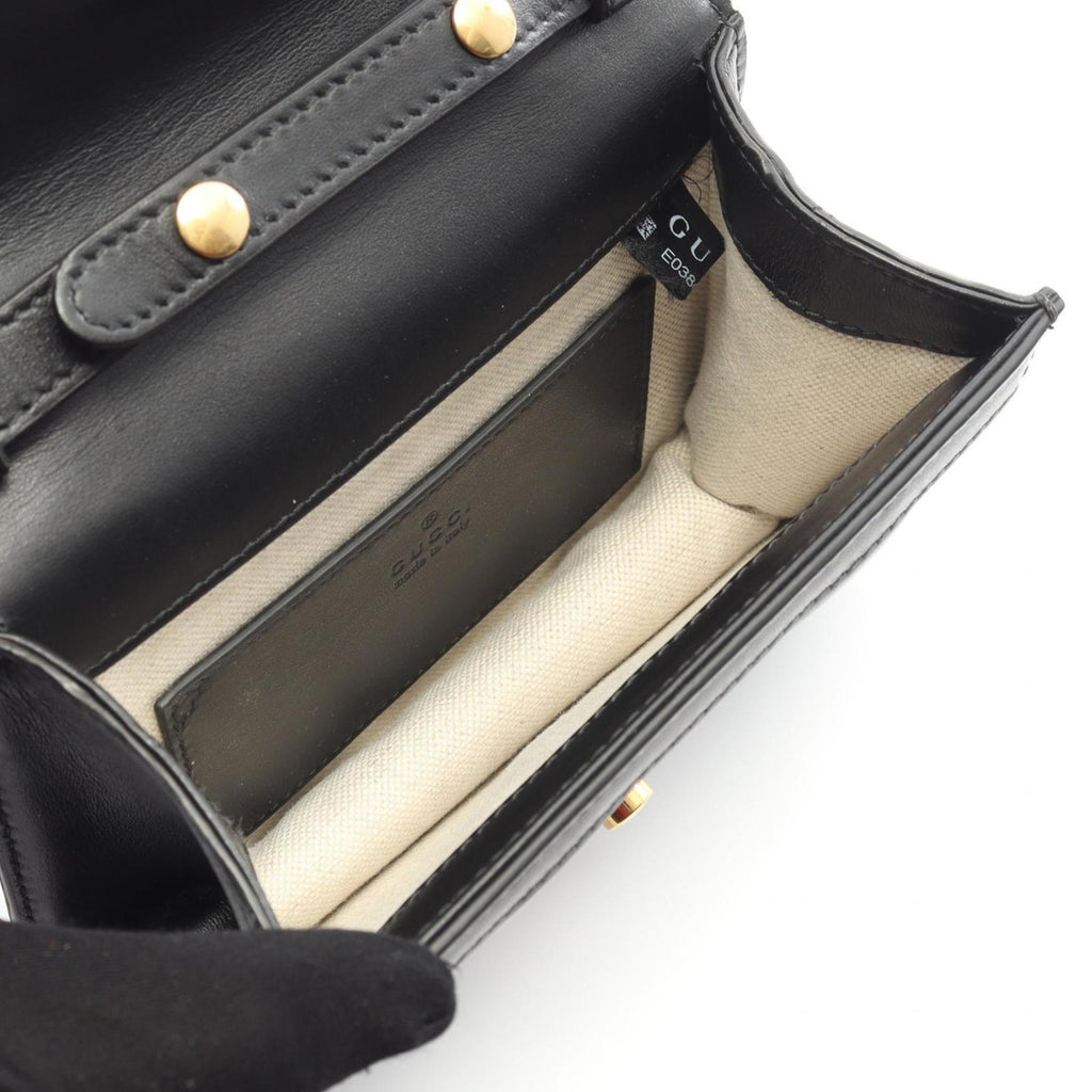 Gucci Black Leather Shoulder Bag (Pre-Owned)
