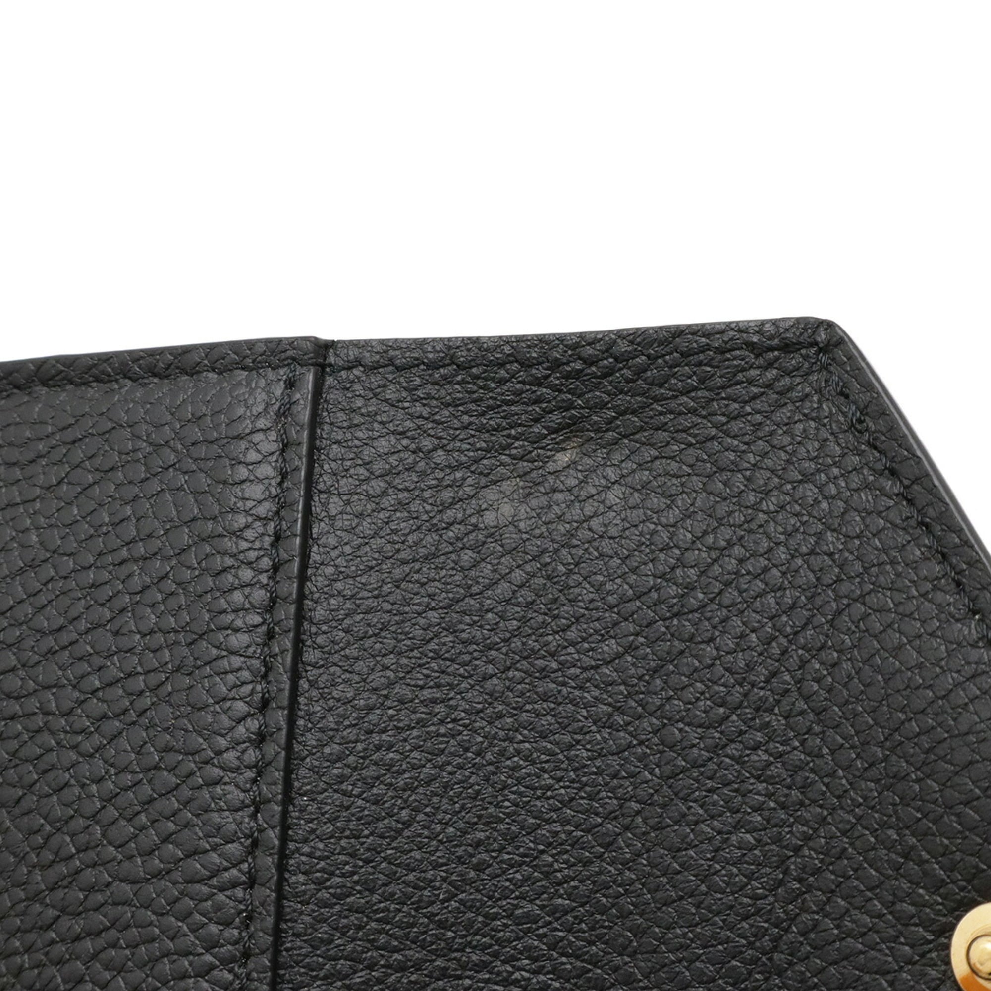 Louis Vuitton Monogram Empreinte Black Noir Monogram Empreinte Wallet (Tri-Fold) (Pre-Owned)