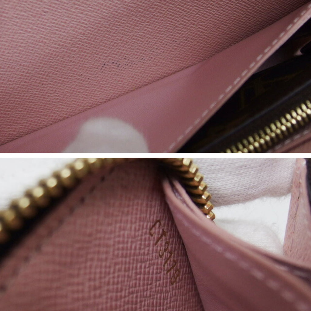 Louis Vuitton Brown Pink Rose Ballerine Monogram Canvas Long Wallet (Bi-Fold) (Pre-Owned)