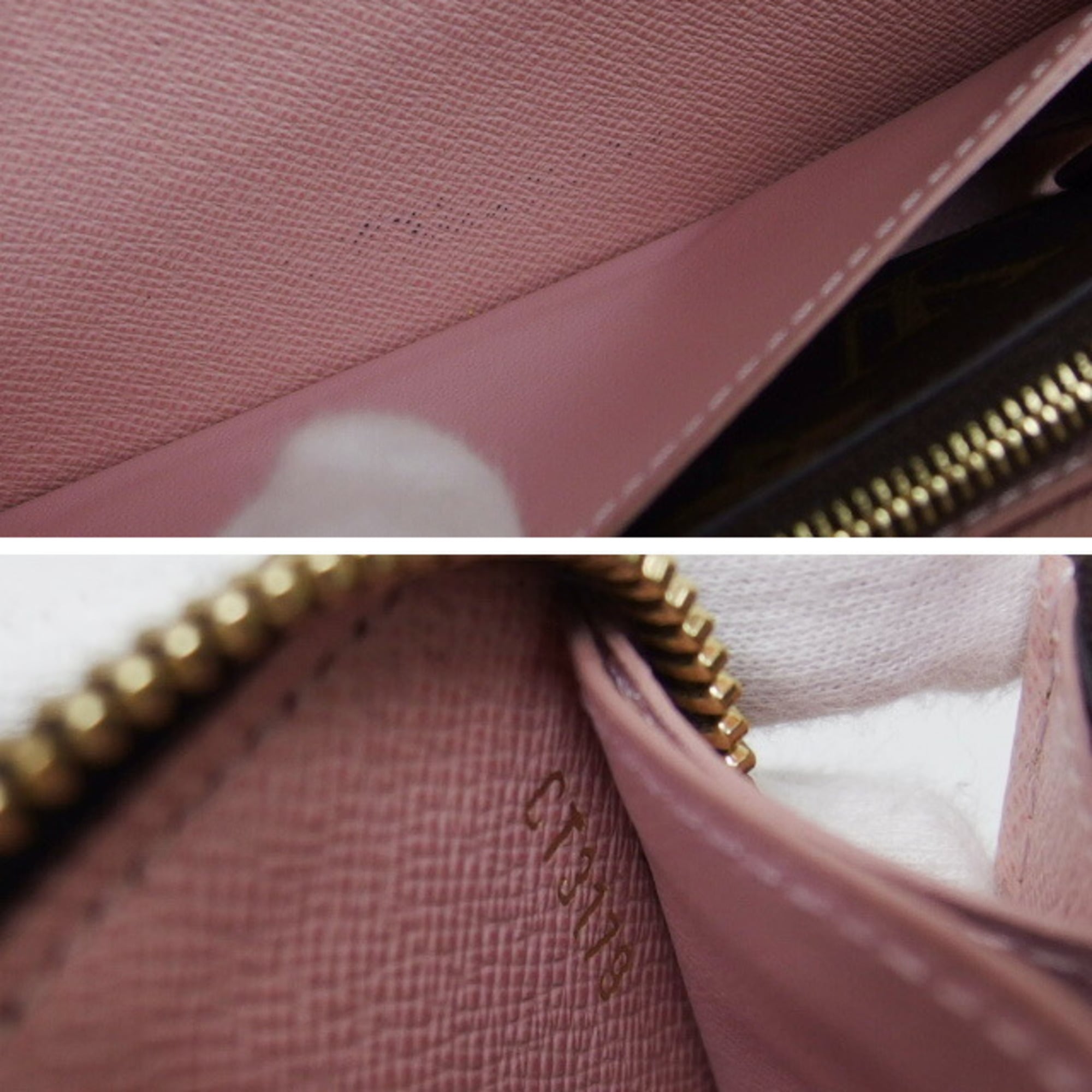 Louis Vuitton Brown Pink Rose Ballerine Monogram Canvas Long Wallet (Bi-Fold) (Pre-Owned)