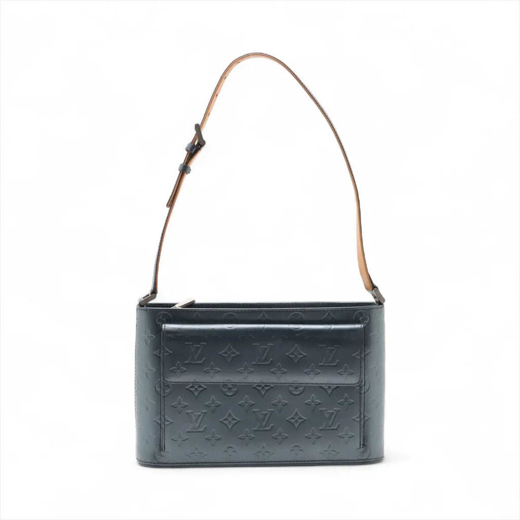 Louis Vuitton Blue Leather Shoulder Bag (Pre-Owned)