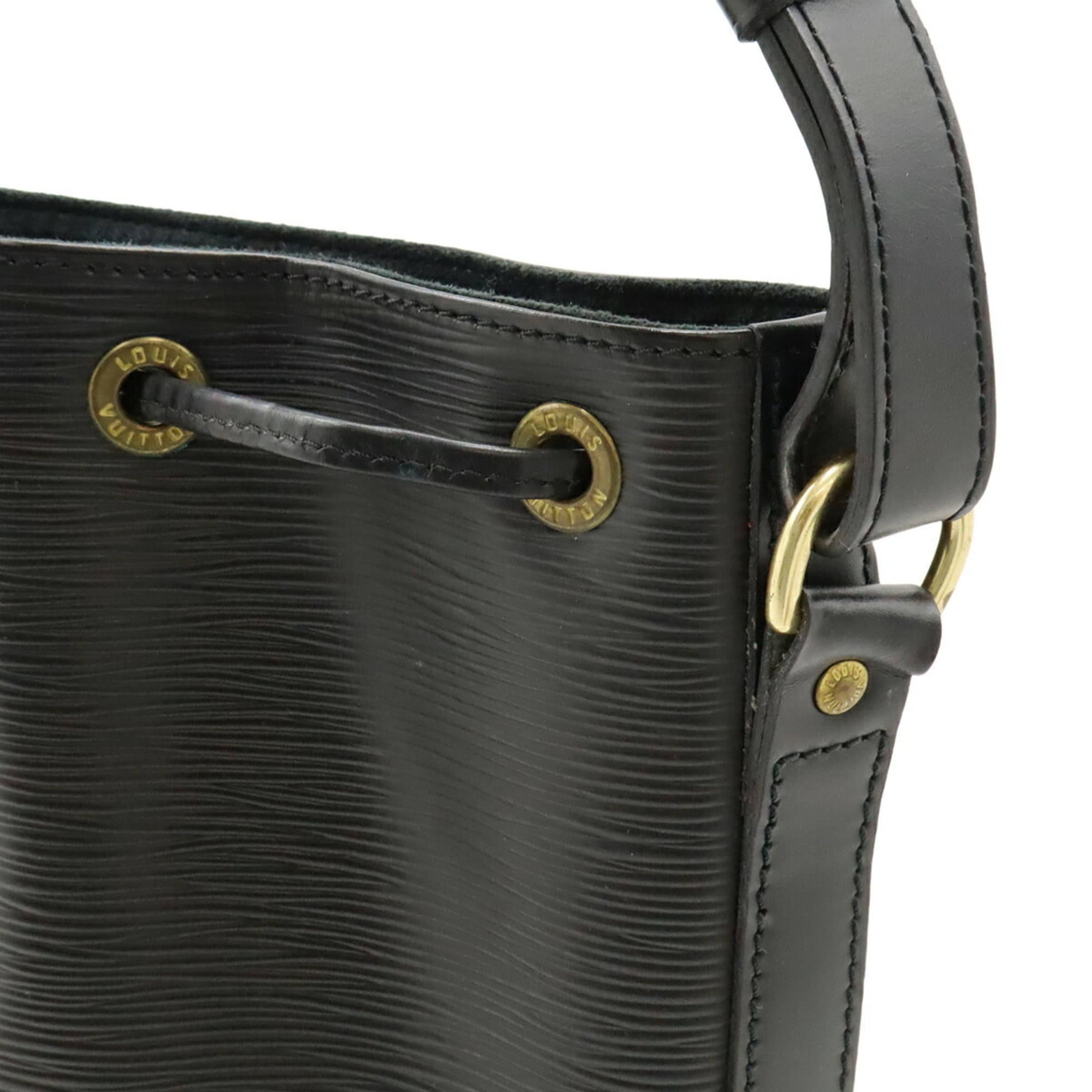 Louis Vuitton Black Noir Epi Leather Shoulder Bag (Pre-Owned)