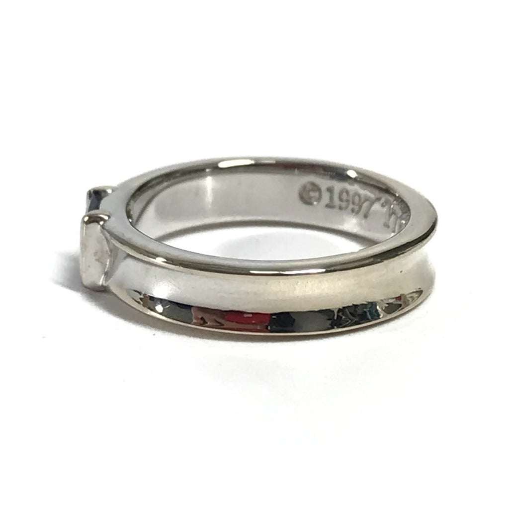 Tiffany Silver White Gold (18K) Band Ring (Pre-Owned)