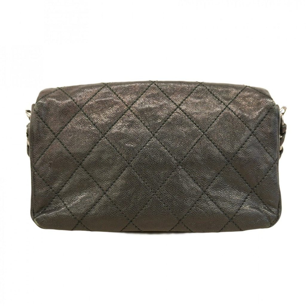 Chanel Black Grained Calfskin Shoulder Bag (Pre-Owned)