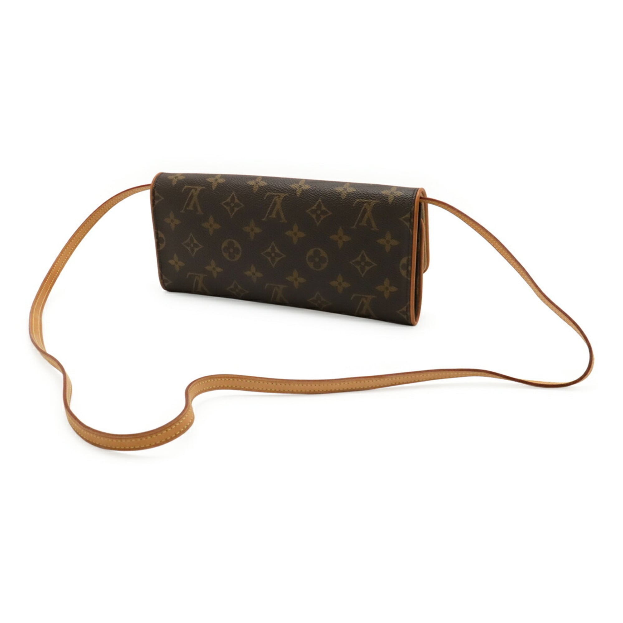 Louis Vuitton Monogram Brown Monogram Clutch Bag Pochette Shoulder Bag (Pre-Owned)