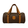 Celine Brown Leather Pvc Boston Bag Handbag (Pre-Owned)