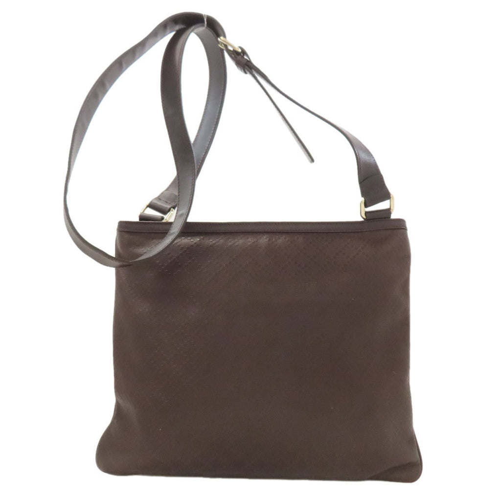 Gucci Brown Leather Shoulder Bag (Pre-Owned)