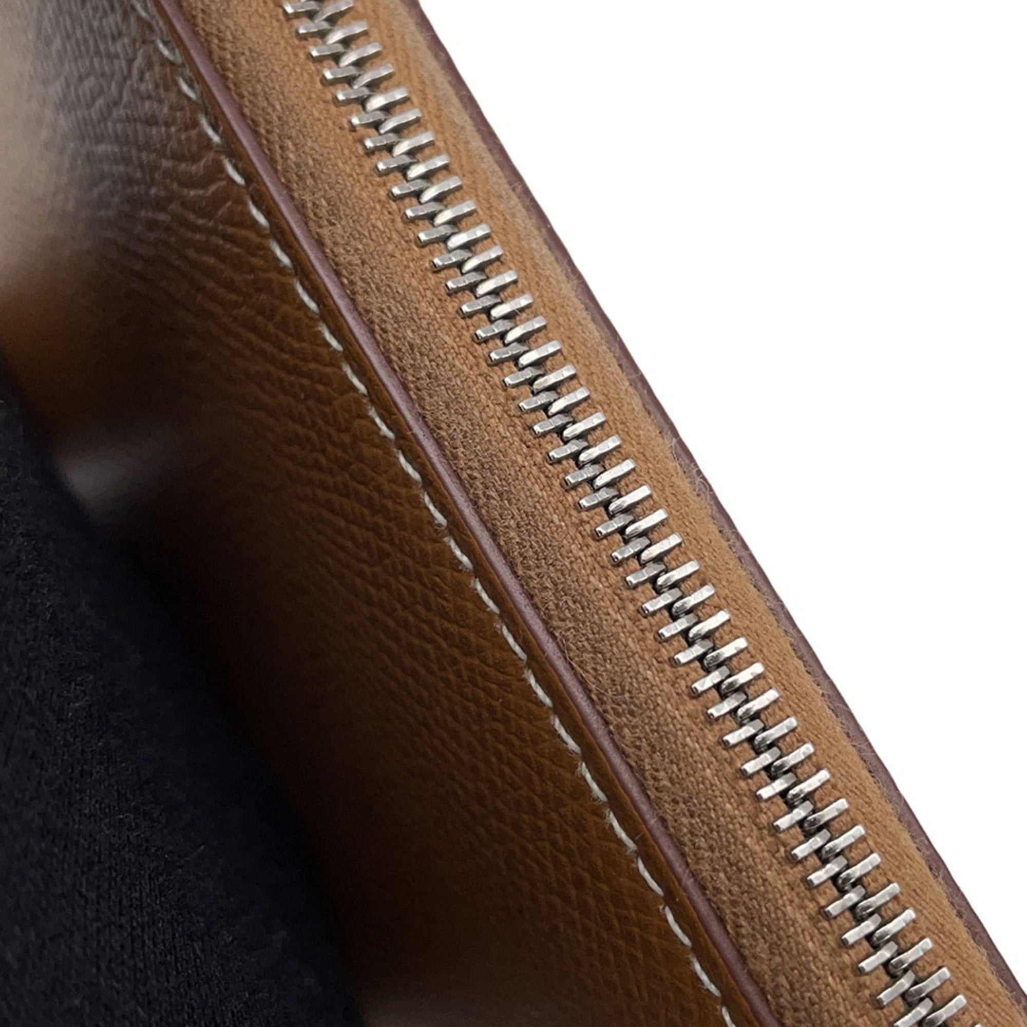 Hermes Silk'in Gold Epsom Leather Long Wallet (Bi-Fold) (Pre-Owned)