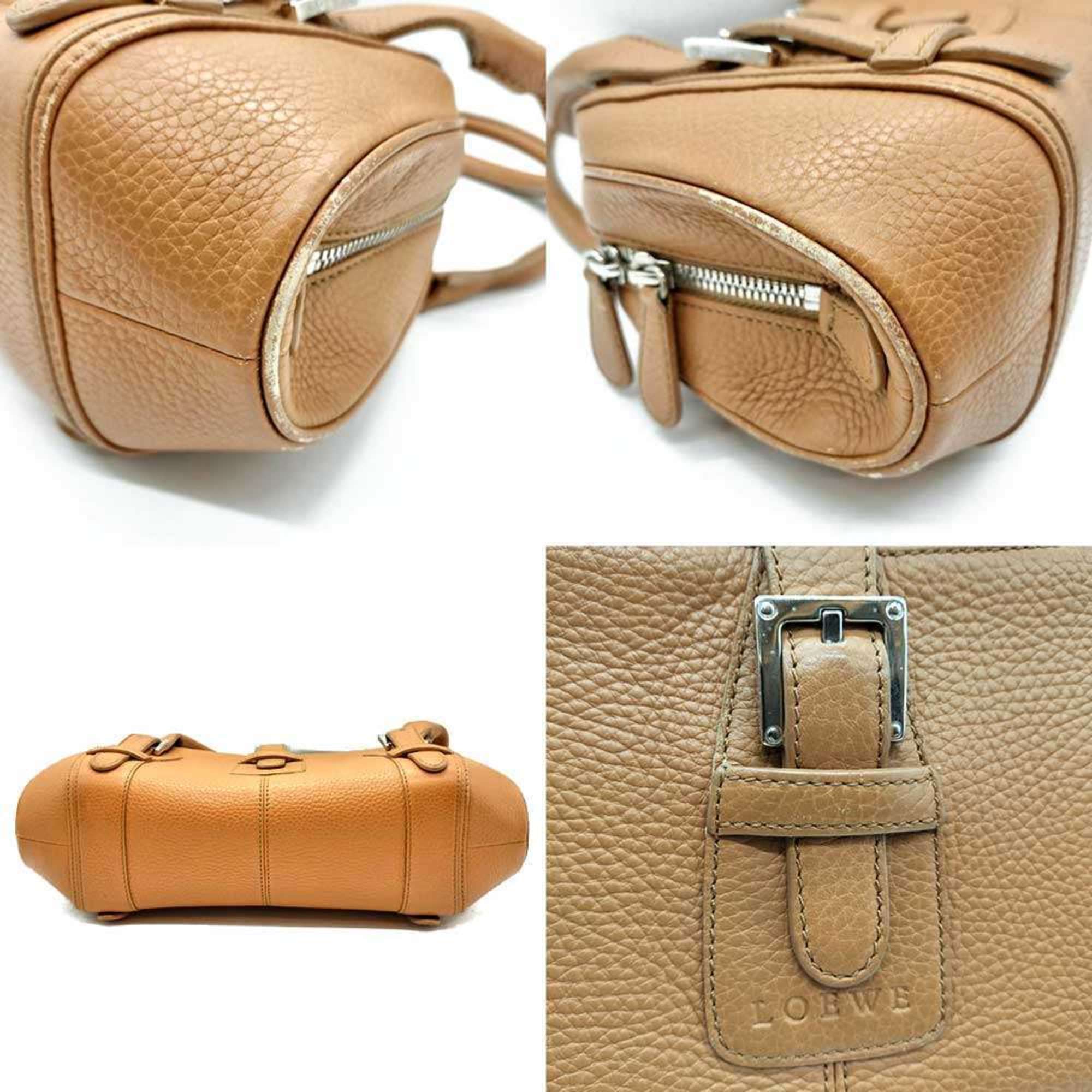 Loewe Senda Brown Leather Handbag (Pre-Owned)