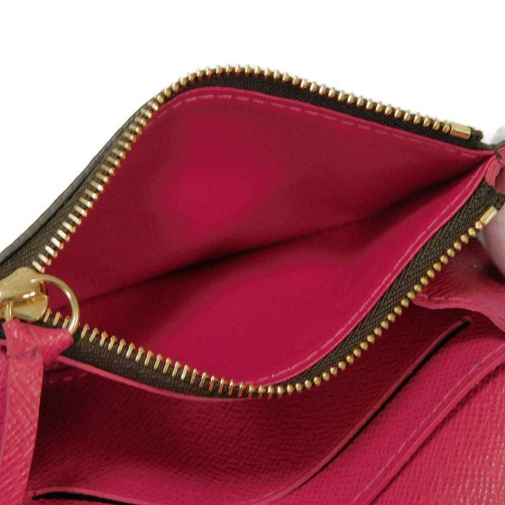 Louis Vuitton Monogram Brown Fuchsia Monogram Monogram Wallet (Bi-Fold) (Pre-Owned)