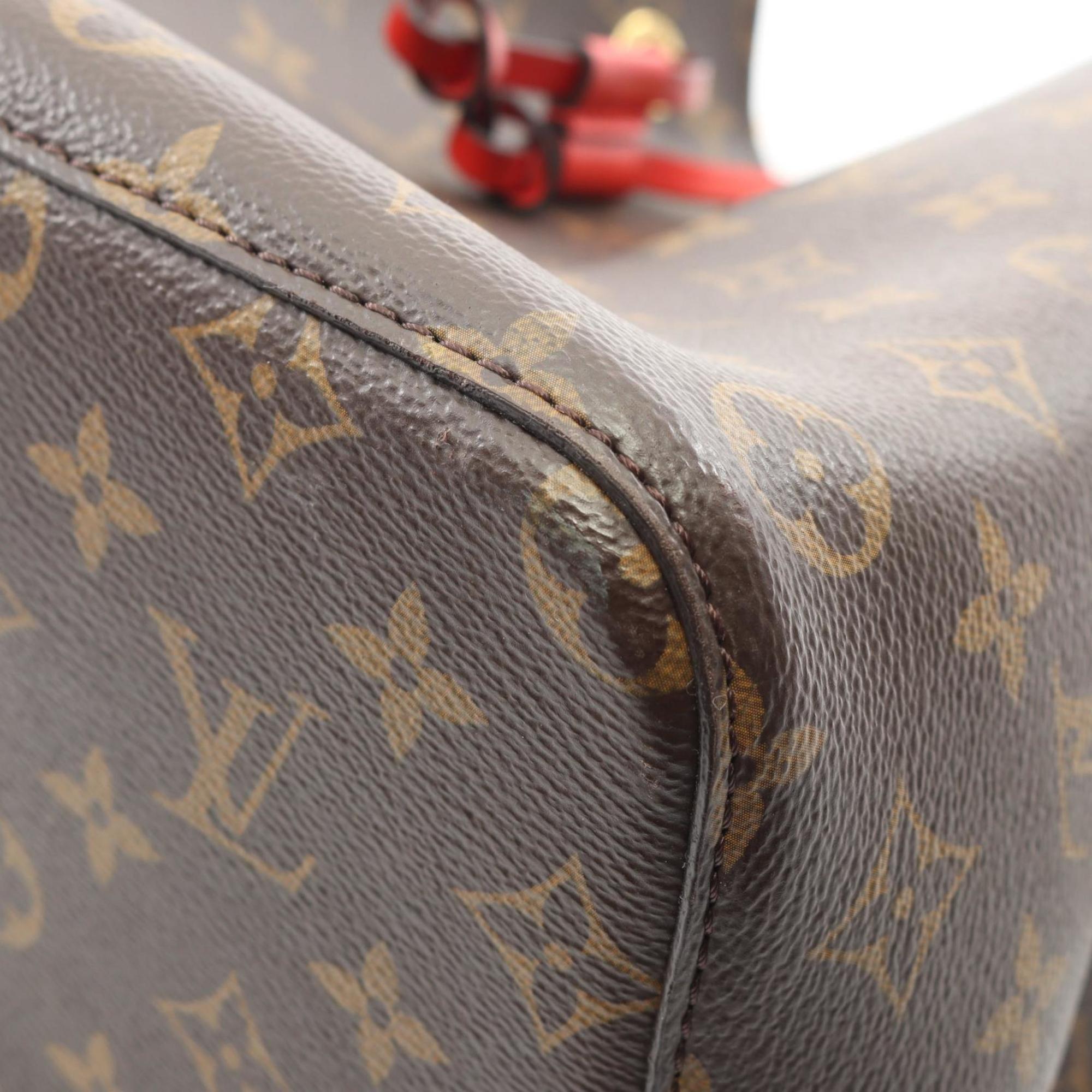 Louis Vuitton Brown Coquelicots Red Color Coated Canvas Monogram Pvc Leather Shoulder Bag (Pre-Owned)