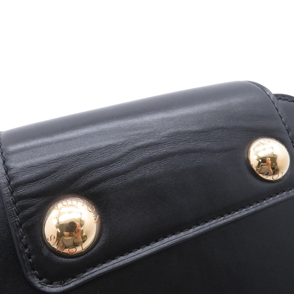 Louis Vuitton Black Noir Leather Handbag Shoulder Bag (Pre-Owned)