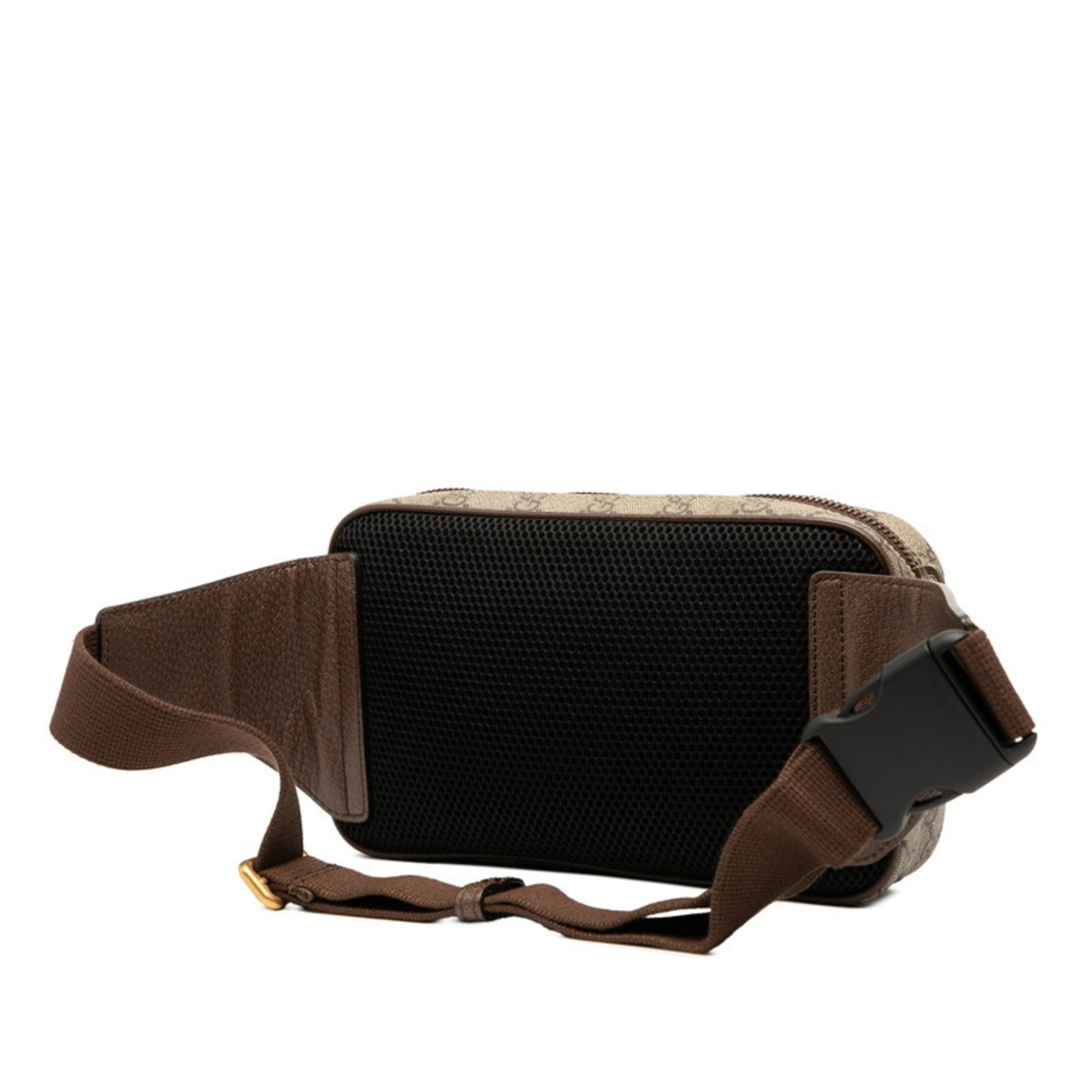 Gucci Beige Brown Pvc Leather Sling Bag (Pre-Owned)