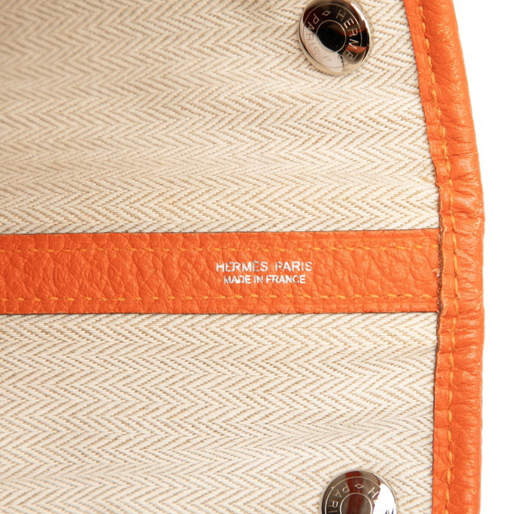 Hermes Orange Negonda Leather Handbag Tote Bag (Pre-Owned)
