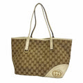 Gucci Brown Canvas Tote Bag (Pre-Owned)