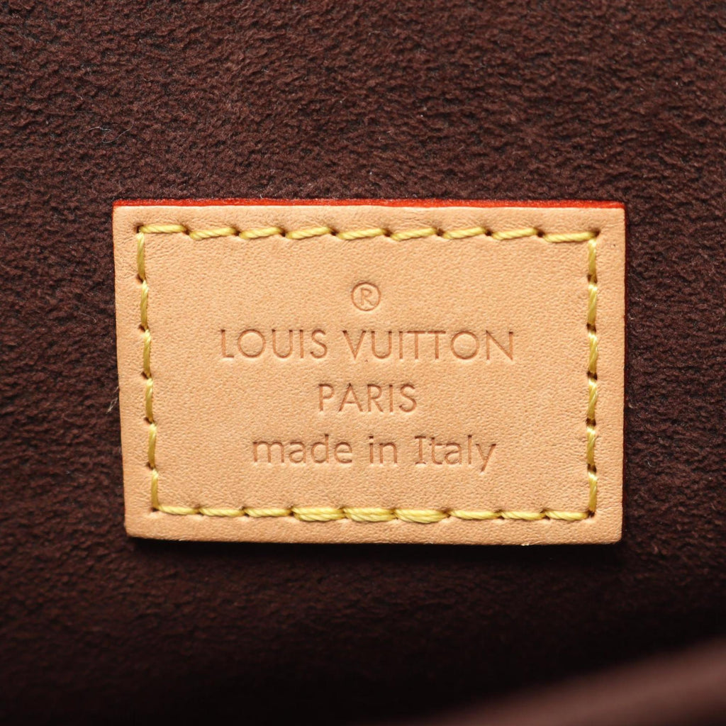 Louis Vuitton Brown Monogram Coated Canvas Leather Handbag Pochette (Pre-Owned)