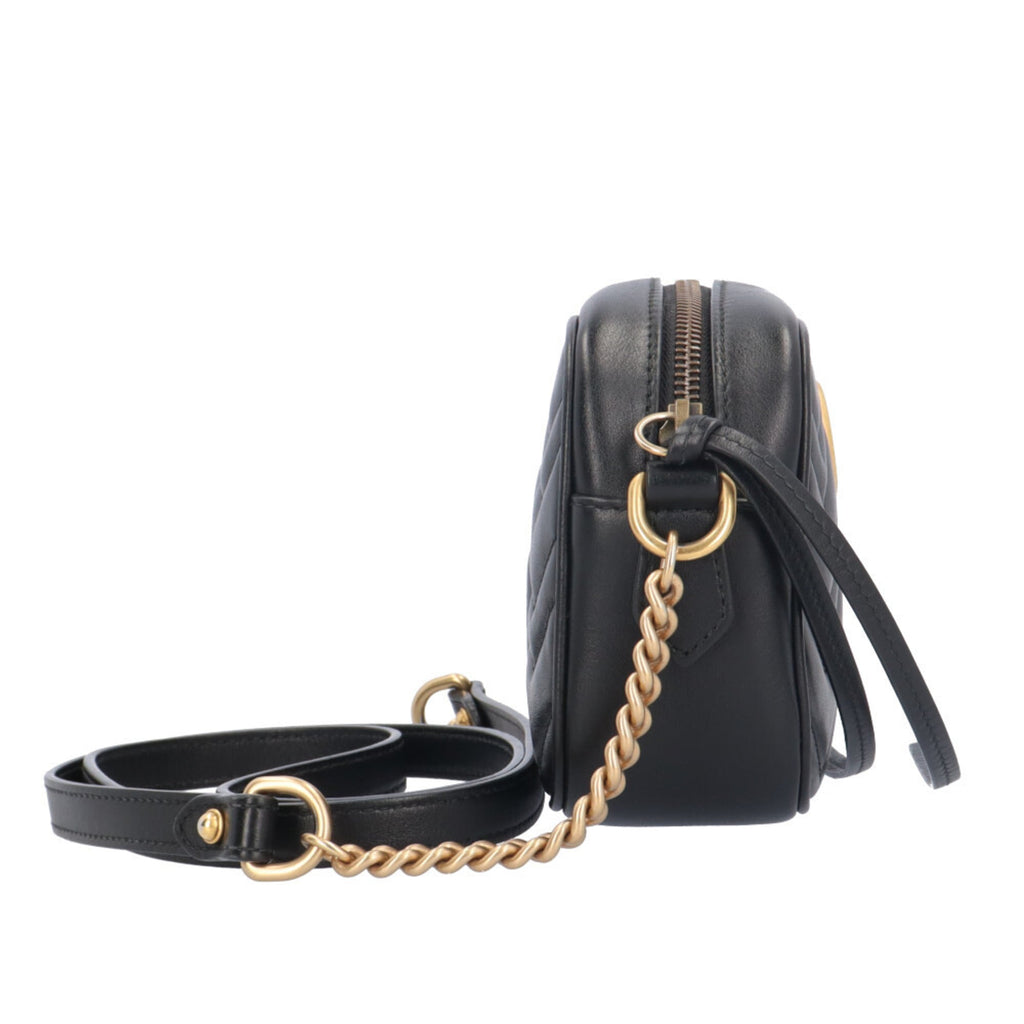 Gucci Black Leather Shoulder Bag (Pre-Owned)