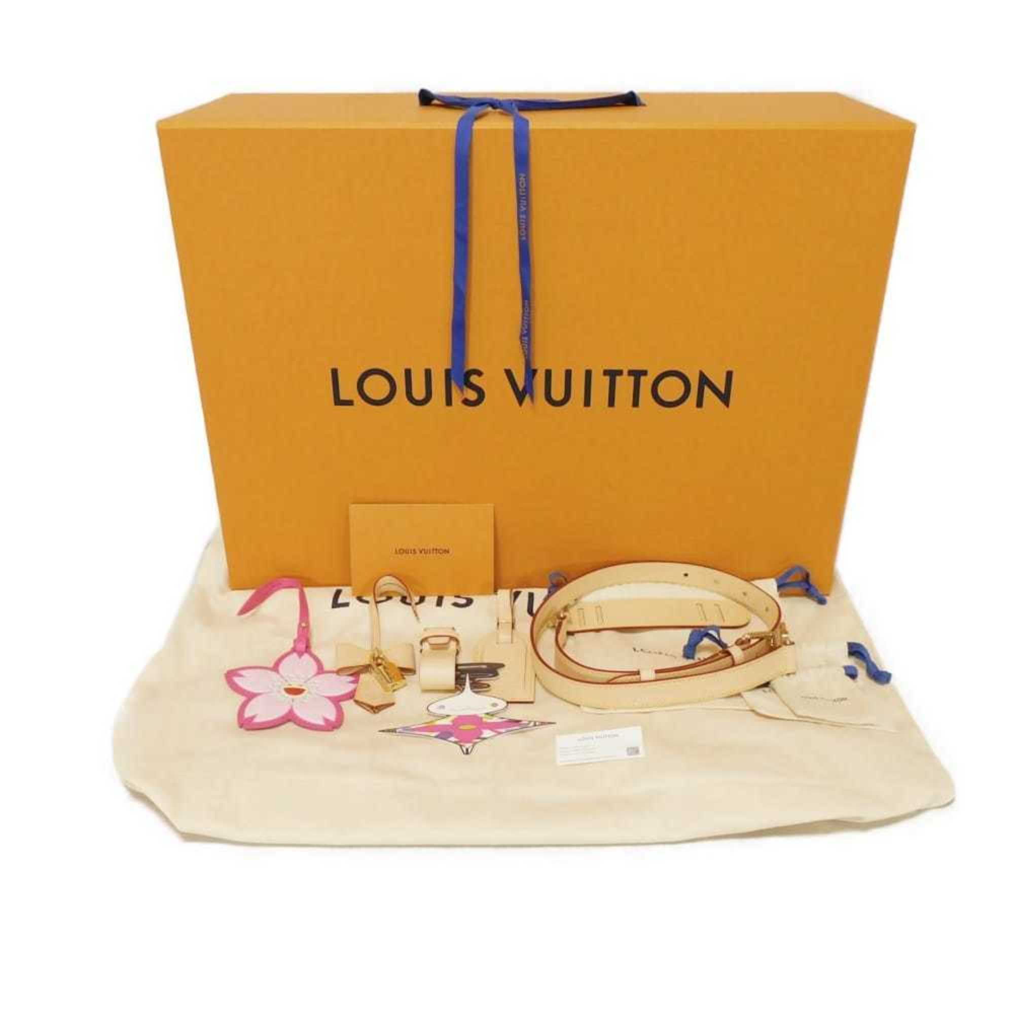 Louis Vuitton Blossom Brown Cherry Monogram Canvas Boston Bag (Pre-Owned)