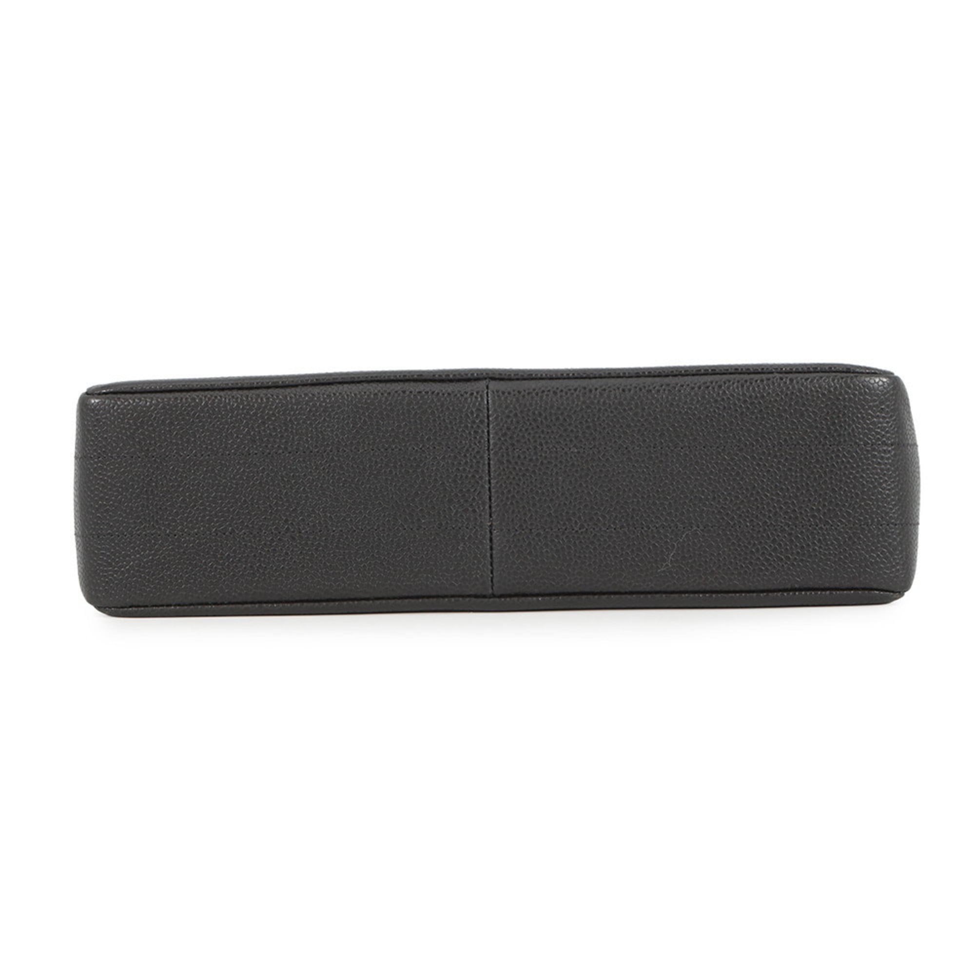 Chanel Black Grained Calfskin Shoulder Bag (Pre-Owned)