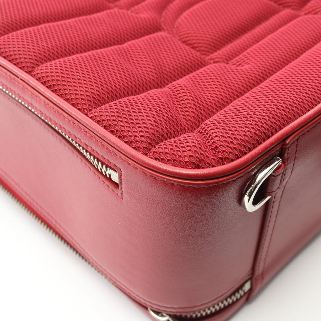 Christian Dior Red Color Leather Fanny Pack Sling Bag (Pre-Owned)