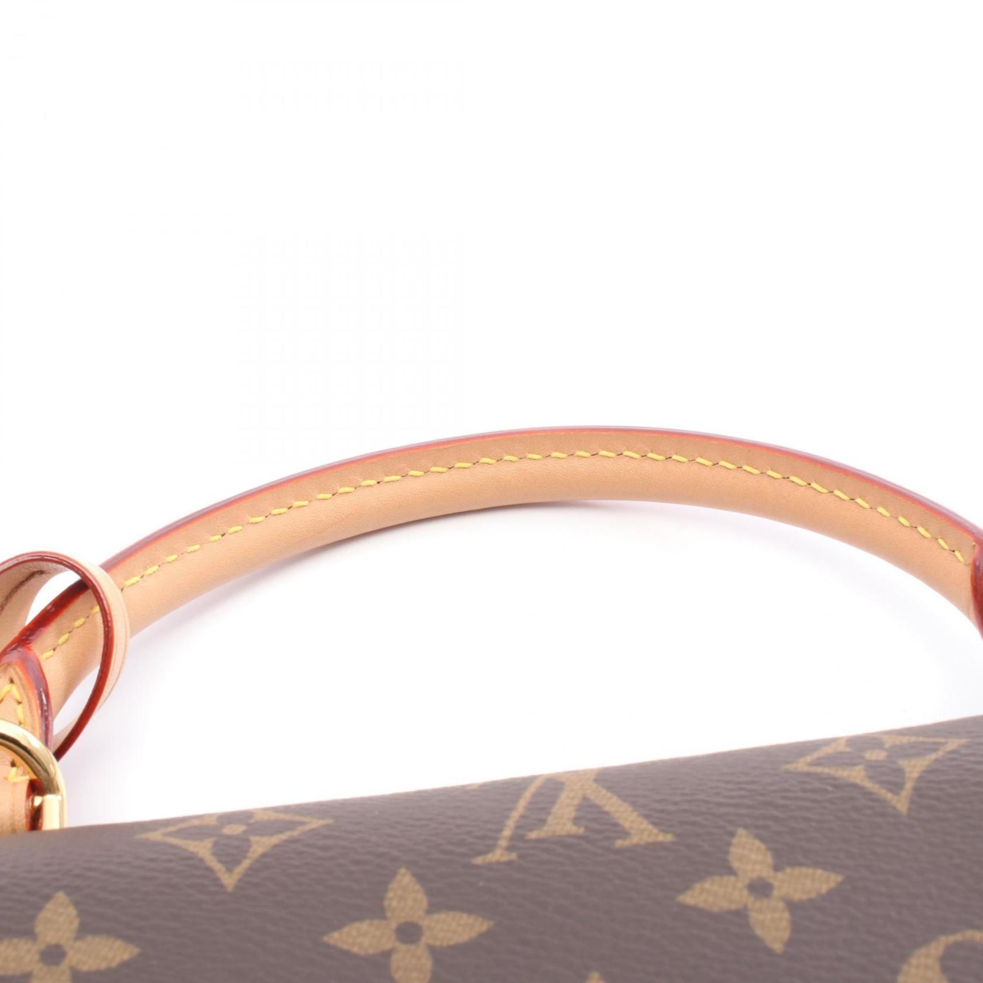 Louis Vuitton Brown Coated Canvas Pvc Monogram Leather Handbag (Pre-Owned)
