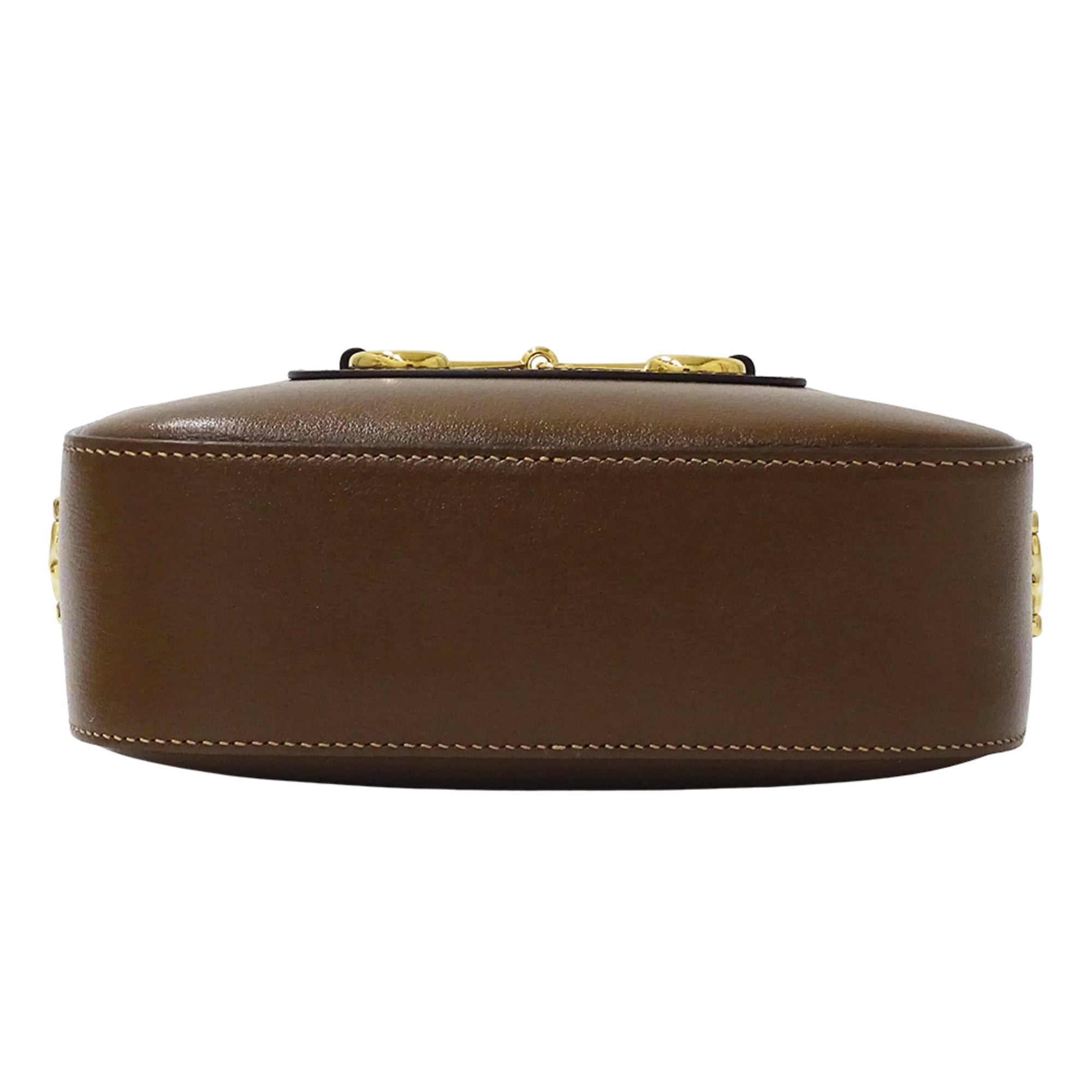 Gucci Brown Leather Shoulder Bag (Pre-Owned)