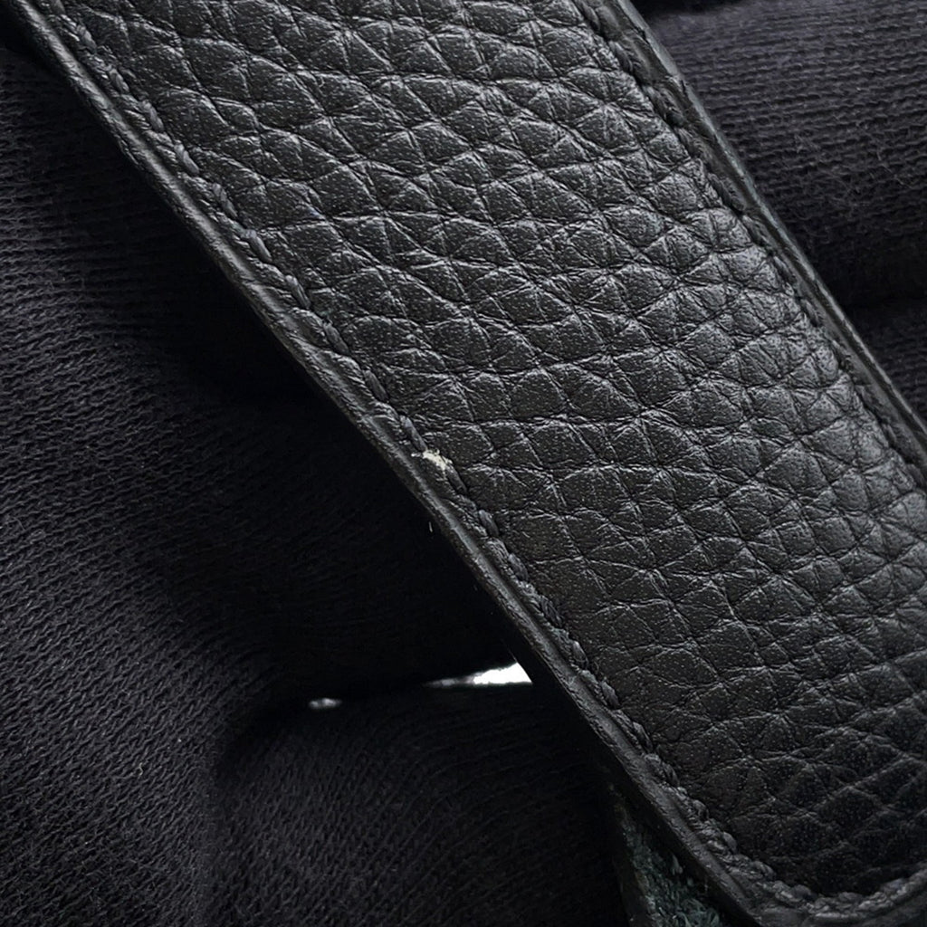 Hermes Picotin Black Taurillon Clemence Leather Handbag (Pre-Owned)