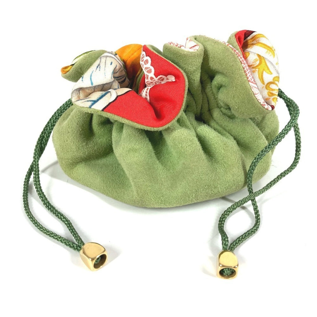 Hermes Multi-Color Silk Suede Pouch (Pre-Owned)