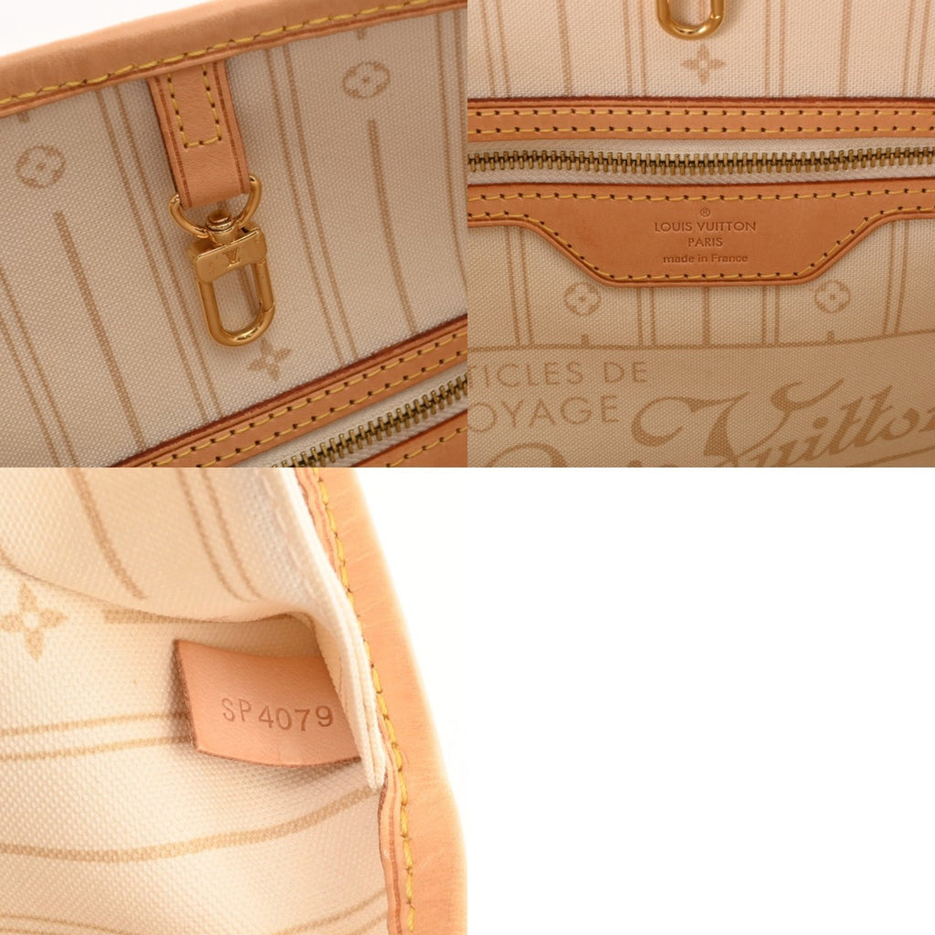 Louis Vuitton White Damier Azur Canvas Tote Bag (Pre-Owned)