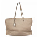 Fendi Grayish Leather Tote Bag (Pre-Owned)
