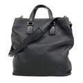 Gucci Black Leather Tote Bag (Pre-Owned)