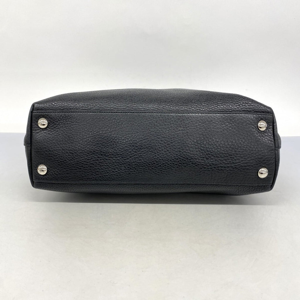 Gucci Black Leather Tote Bag (Pre-Owned)