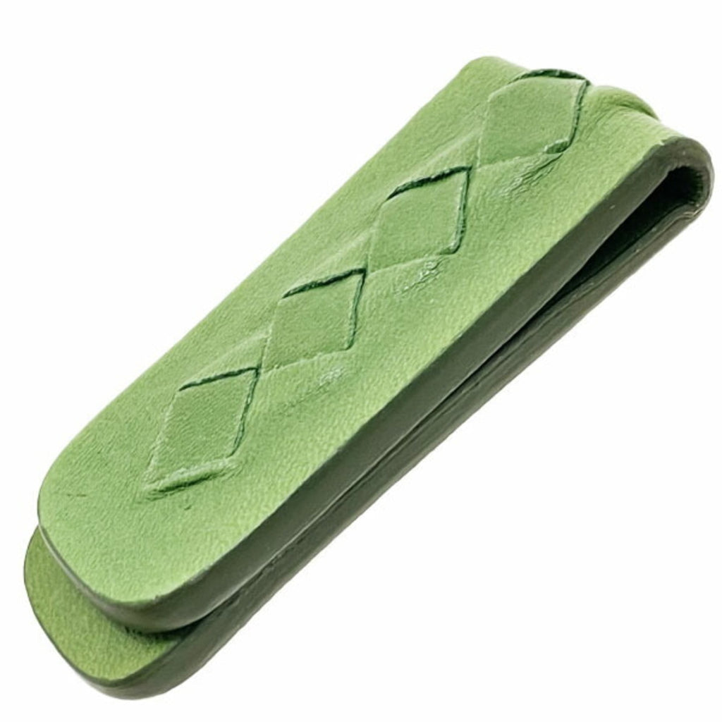 Bottega Veneta Green Leather Money Clip (Pre-Owned)