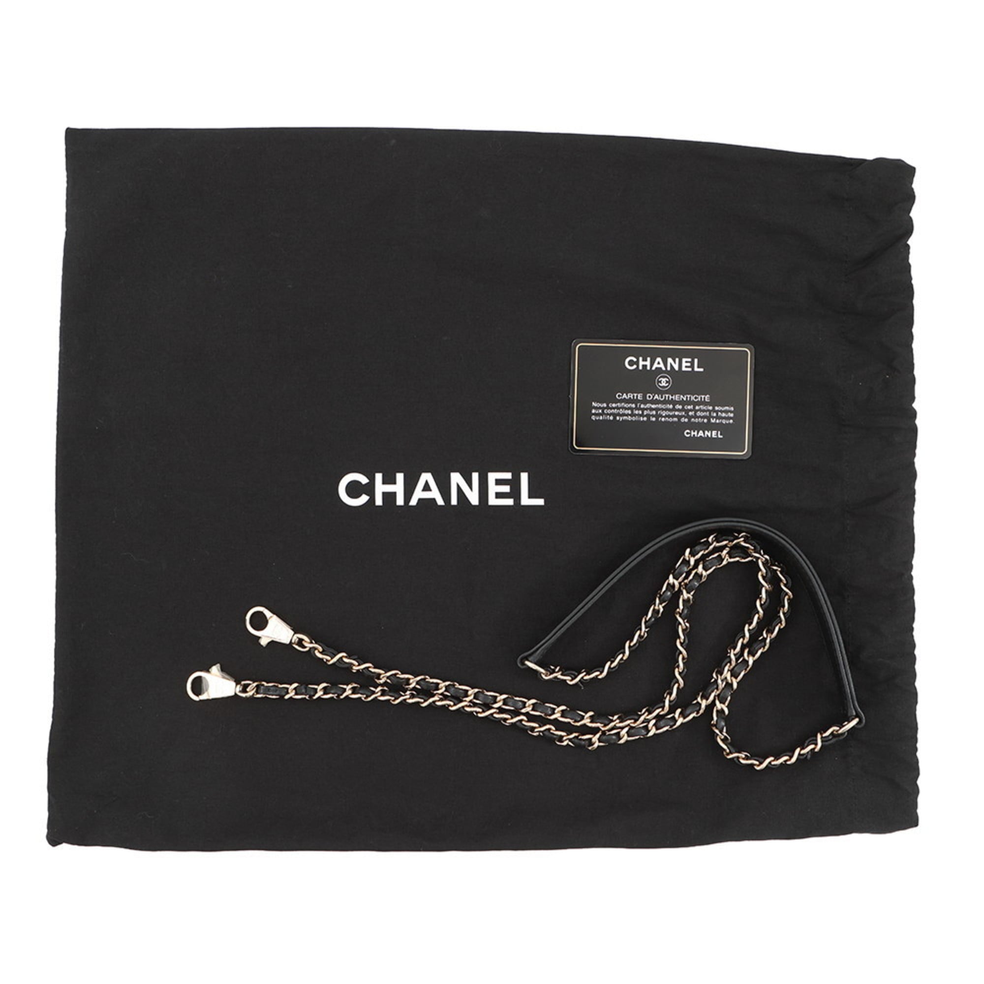 Chanel Matelasse Black Leather Handbag (Pre-Owned)