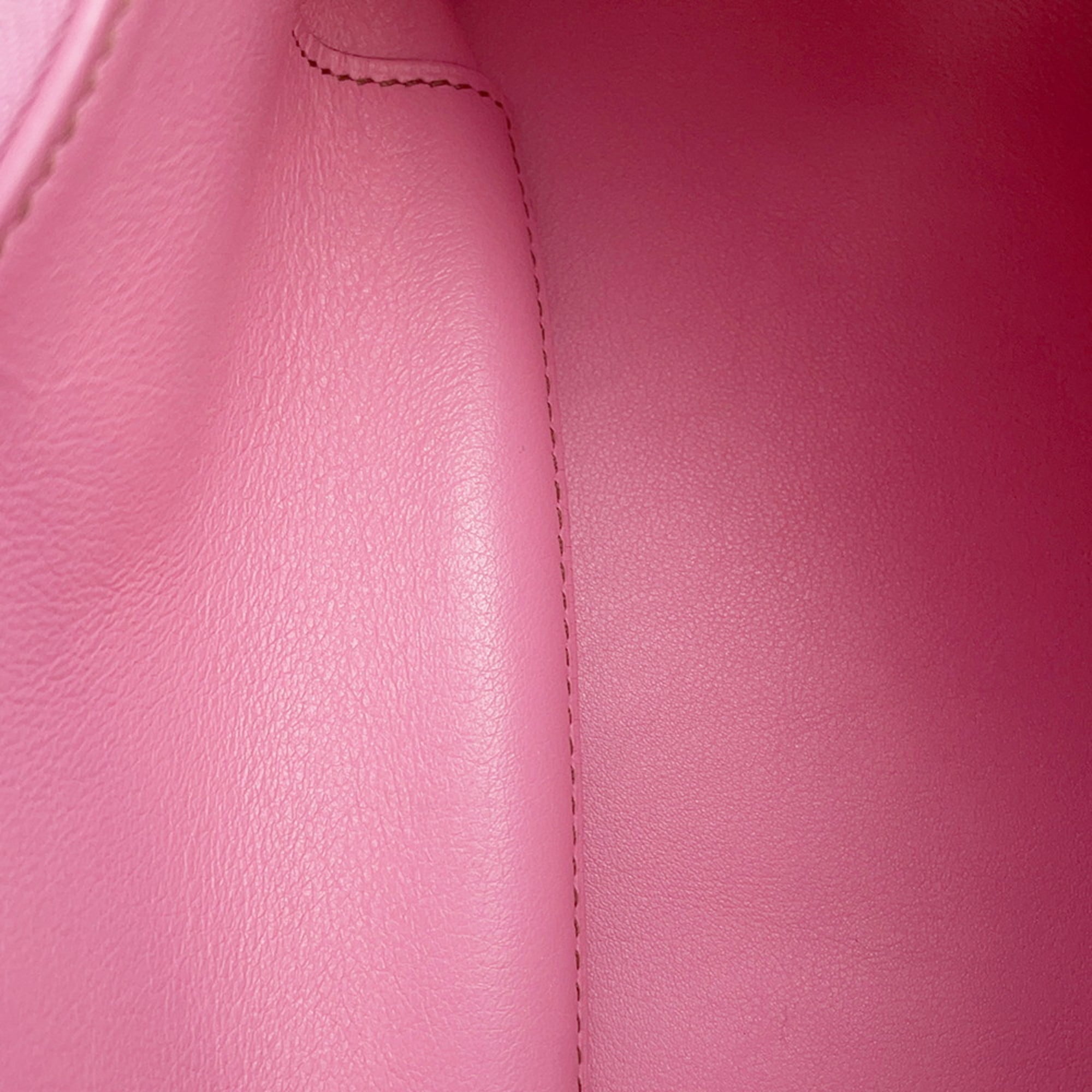 Hermes Jypsiere Pink Swift Leather Shoulder Bag (Pre-Owned)