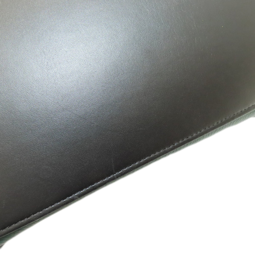 Celine Black Green Leather Handbag (Pre-Owned)